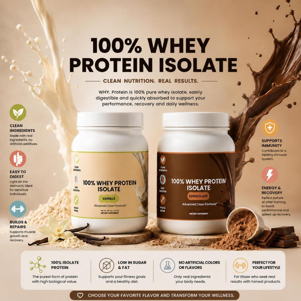 Advanced 100% Whey Protein Isolate (Vanilla)